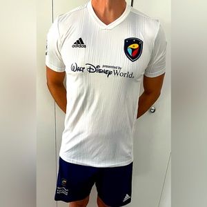ADIDAS Mens Climalite Authentic Soccer Jersey Shirt ESPN Disney Small